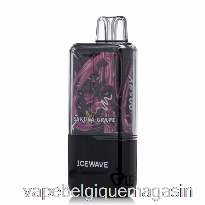 Vape Shop Bruxelles Icewave X8500 Raisin Sakura Jetable